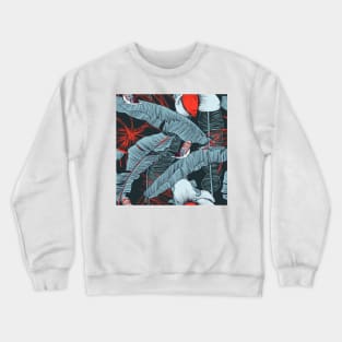 Seamless floral background with petunia Crewneck Sweatshirt